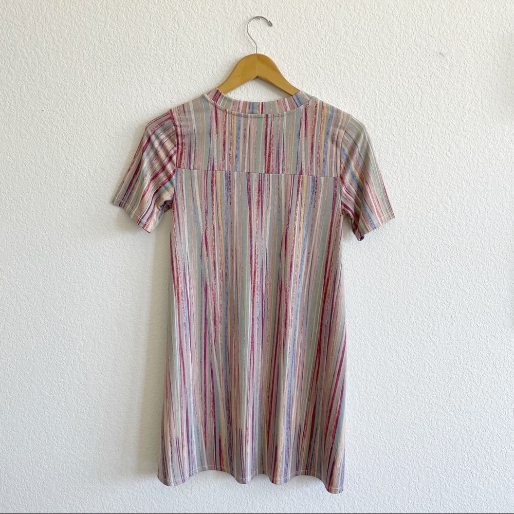 BCBG Multicolor Striped Swing Dress - Small - Picture 6 of 7